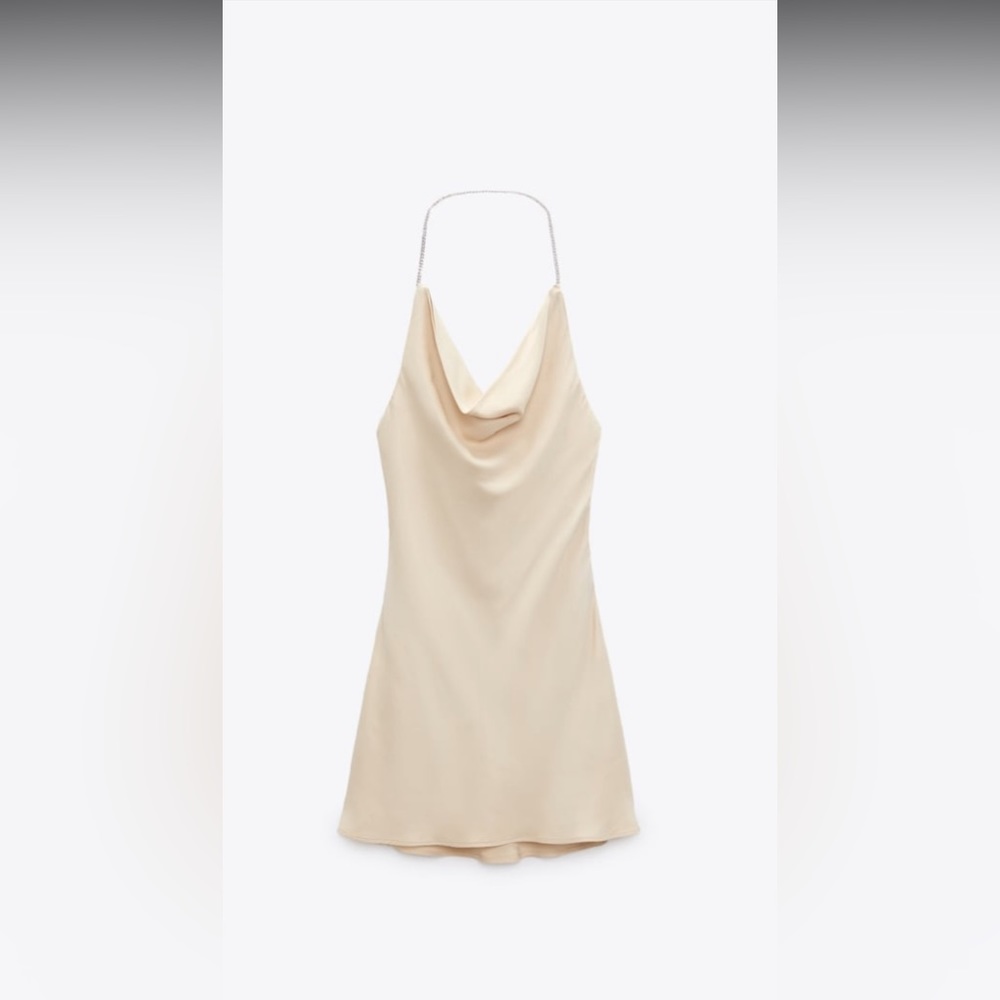 Zara satin mini dress